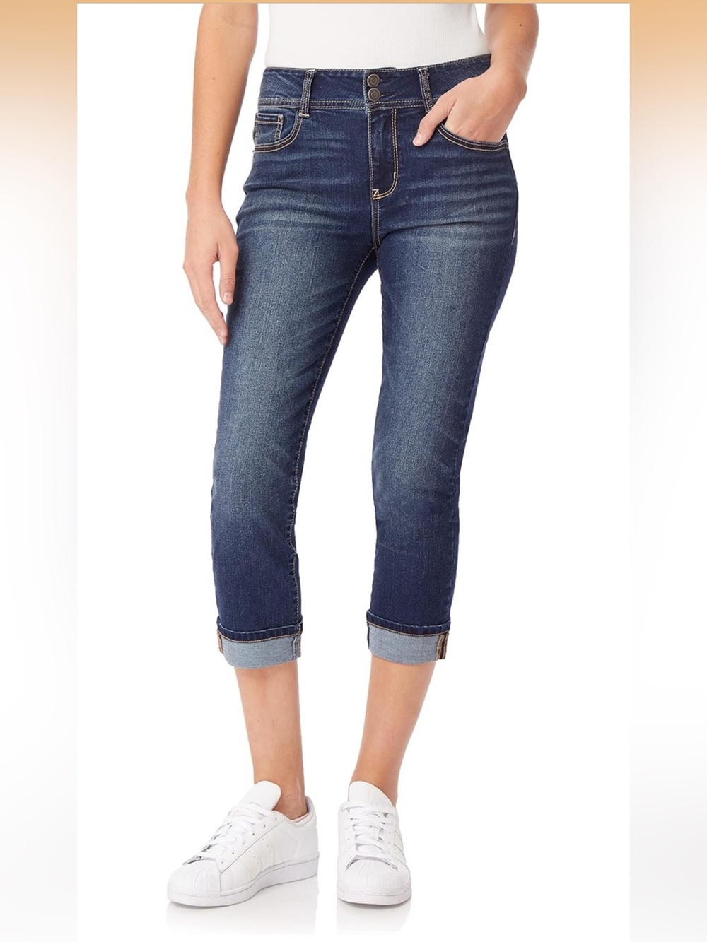WallFlower Women's Flirty Curvy Cropped Jeans 16. 2670/bb14-1